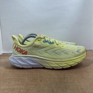 Hoka One One Arahi 6 Women Size 11 Yellow Athletic Running Shoes
